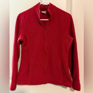 L.L. Bean Women's Red Fleece Jacket